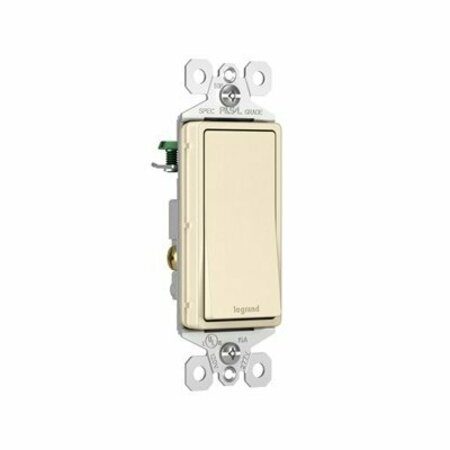 PASS & SEYMOUR radiant TM870STMLACC6 Momentary Contact Switch, 15 A, 120/277 V, Push Wire, Side Wire Terminal N100-207